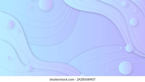 Gradient blue wavy background vector design in eps 10