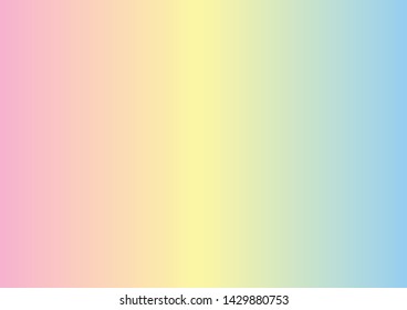 Gradient blue yellow pink background abstract simple for web and free space for text Studio room is empty. Used in graphics.