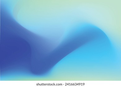 Gradient blur abstract, blue and green color gradient mesh vector, illustration for background or wallpaper