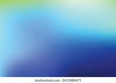 Color abstracto de desenfoque degradado. Gradiente azul y verde. Ilustración de fondo de malla de degradado. Fondo del vector de degradado