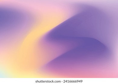 Abstrakte Farbgebung mit Farbverlauf-Unschärfe. Der Farbverlauf ist violett und gelb. Farbige, unscharfe Mesh, Hintergrund-Abbildung