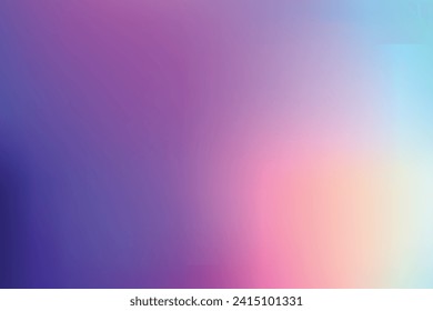 Gradient blur abstract vector. Multicolor purple gradient mesh. Gradient vector background