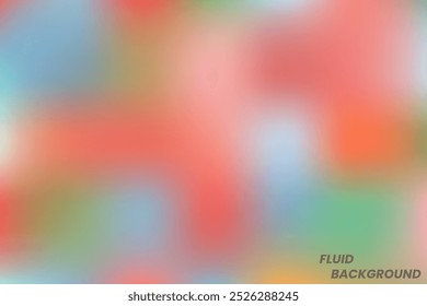 The gradient blur background with a mix of blue, red and green creates a soft and bright effect. This modern design is ideal for digital backgrounds, presentations or other creative projects. eps 10