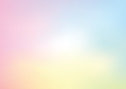 Gradient Blur Background Soft Pastel Colorful Landscape