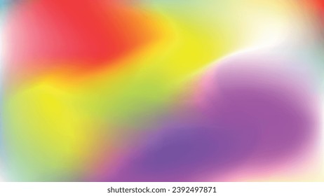 Gradient Blur Background Soft Pastel Color Vector Background. Smooth pastel gradient vector backdrop with blurred texture. Vibrant digital graphic design.