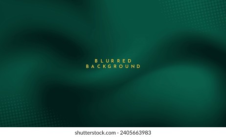 Gradient blurred background in shades of dark green. Ideal for web banners, social media posts, or any design project that requires a calming backdrop Stock vektor