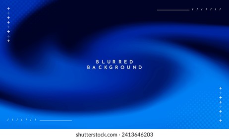 Gradient blurred background in shades of dark blue. Ideal for web banners, social media posts, or any design project that requires a calming backdrop