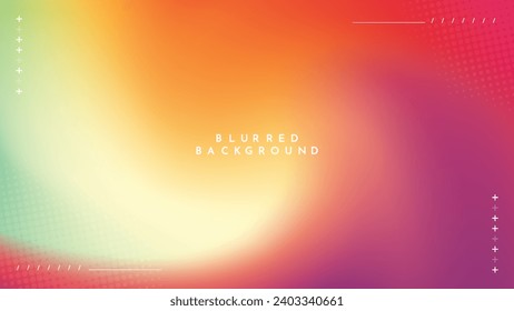 Gradient blurred background in shades of green and orange. Ideal for web banners, social media posts, or any design project that requires a calming backdrop