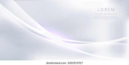 Fondo desenfocado con degradado. Forma curva con degradado blanco. Puede utilizar para el anuncio, póster, plantilla, presentación de negocios. Ilustración de vector
