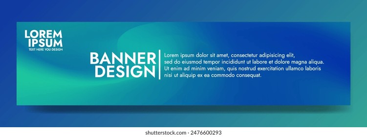 Gradient blurred banner in shades of green and blue. Ideal for web banners, social media posts, or any design project that requires a calming backdrop