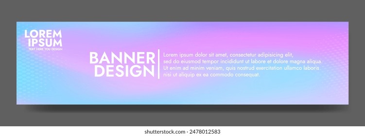 Gradient blurred banner in shades of purple and blue. Ideal for web banners, social media posts, or any design project that requires a calming backdrop