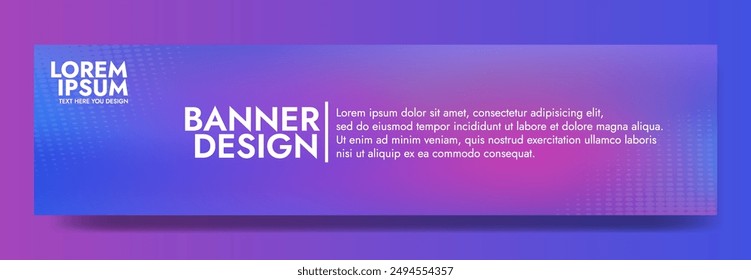 Gradient blurred banner in shades of purple and blue. Ideal for web banners, social media posts, or any design project that requires a calming backdrop