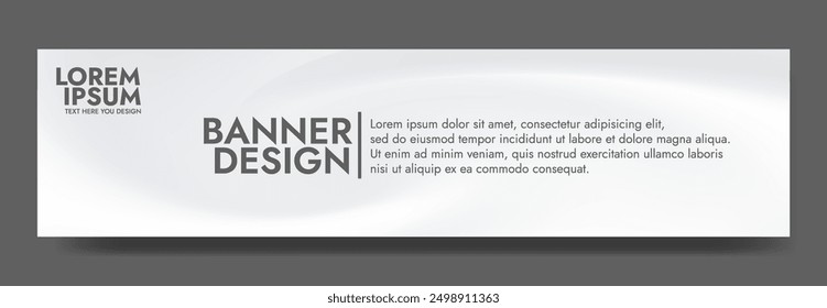 Gradient blurred banner in shades of white. Ideal for web banners, social media posts, or any design project that requires a calming backdrop