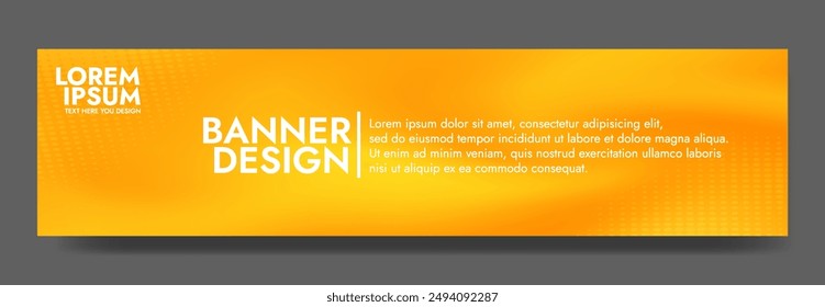 Gradient blurred banner in shades of yellow. Ideal for web banners, social media posts, or any design project that requires a calming backdrop
