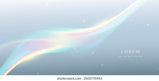 Gradient blurred on grey background. Colorful gradient. You can use for ad, poster, template, business presentation. Vector illustration