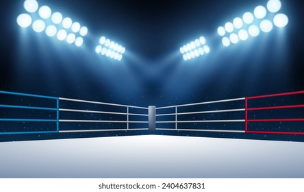 Gradient boxing ring background vector design in eps 10