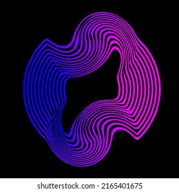 Gradient Bright Pop Art Party Minimalist Flyer Template. Gradient Simple Graphic Element Icon Background. Purple and Pink Gradient Color Abstract Card 