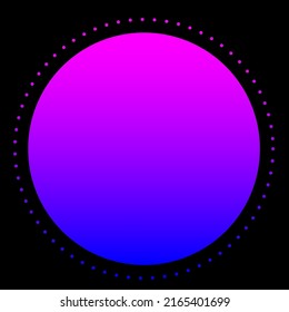 Gradient Bright Pop Art Party Minimalist Flyer Template. Gradient Simple Graphic Element Icon Background. Purple and Pink Gradient Color Abstract Card 