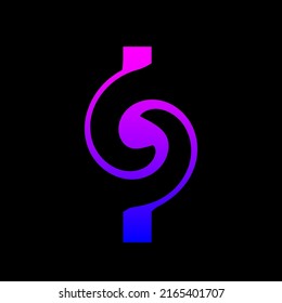 Plantilla de viajero minimalista del Partido de Arte Pop Brillante Gradiente. Fondo del icono Elemento Gráfico Simple Gradiente. Tarjeta abstracta de color gradiente púrpura y rosa 