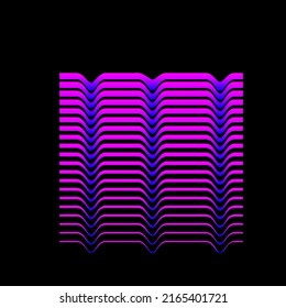 Gradient Bright Pop Art Party Minimalist Flyer Template. Gradient Simple Graphic Element Icon Background. Purple and Pink Gradient Color Abstract Card 