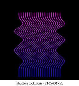 Gradient Bright Pop Art Party Minimalist Flyer Template. Gradient Simple Graphic Element Icon Background. Purple and Pink Gradient Color Abstract Card 