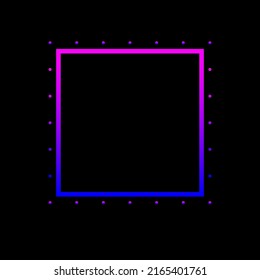 Gradient Bright Pop Art Party Minimalist Flyer Template. Gradient Simple Graphic Element Icon Background. Purple and Pink Gradient Color Abstract Card 