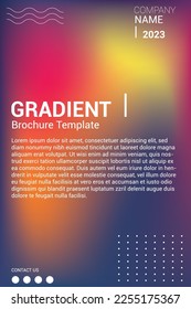 GRADIENT BROCHURE DESIGN TEMPLATE FREE DOWNLOAD