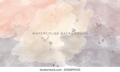 gradient brown splash watercolor abstract background vector design