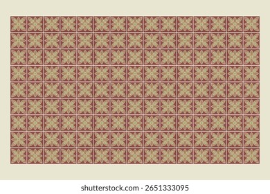 Gradient brown vector tiles form a sophisticated pattern, ideal for decorative wall coverings, flooring textures, or digital wallpaper design compositions.