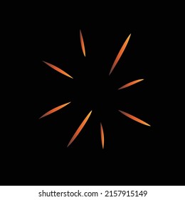 Gradient brush business logo element design. popular brush