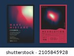 Gradient brutalism art poster cover design collection. Brochure template set layouts with japanese science or gradient. Vector geometric space a4 background. Black and red monochrome colors.
