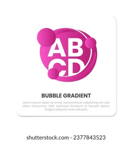 burbujas de degradado para carteles y afiches