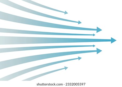Gradient Business Arrows Background Material