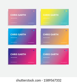 Gradient Business Card with illustrator eps 10 