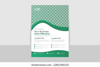 Gradient Business Flyer Design Vector File