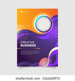 Gradient Business Workshop Poster Template. -  Vector.