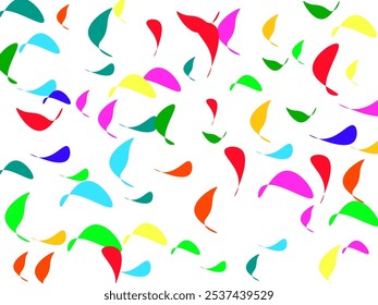 Gradient butterfly scattered shape seamless pattern vector illustration.   Beautiful insects isolated on white background.