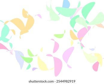 Gradient butterfly scattered shape seamless pattern vector illustration.  Vector illustrations for decoration, graphic design, logo.