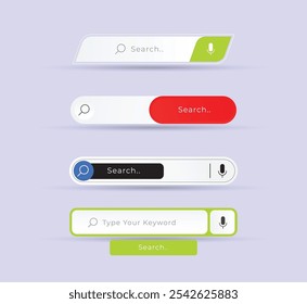 Gradient button collection for social media application