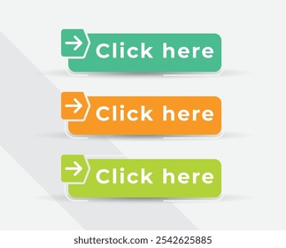 Gradient button collection for social media application