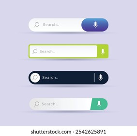 Gradient button collection for social media application