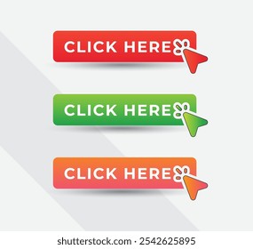 Gradient button collection for social media application