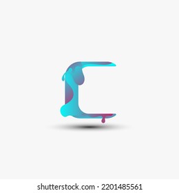 Gradient C Letter Logo Template Design