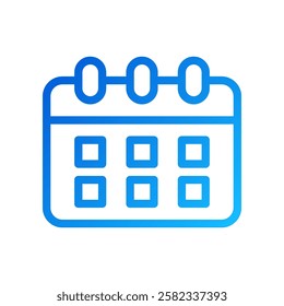 Gradient Calendar Icon Reminder Date Planner