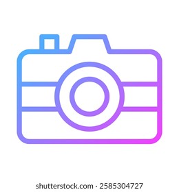 Gradient Camera Icon for Modern Photography