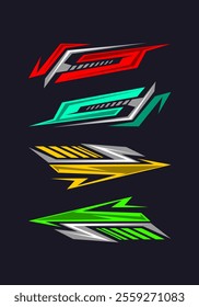 Gradient car decal sticker collection 3