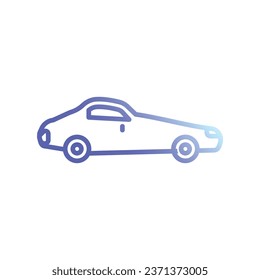 gradient car icon stock illustration 