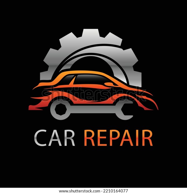 gradient car service logo\
design