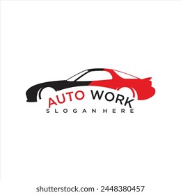 Gradient car service modern logo template