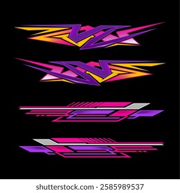 gradient car sticker racing , wraping car ,decal , 
